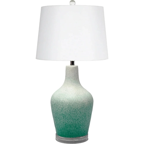 Mist 26.5" Table Lamp in Aqua Teal Blue Glass (Set of 2)